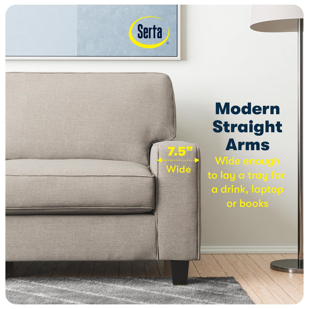 Light Gray Polyester Sofa W781536